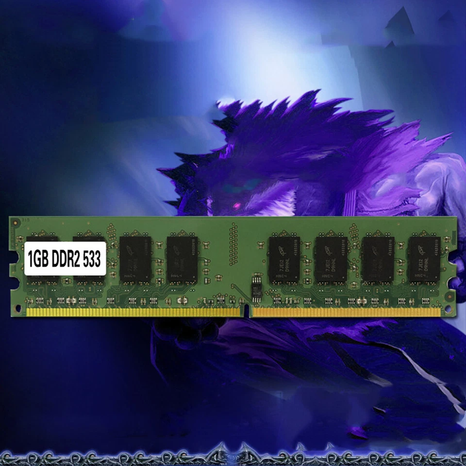 Desktop Memory Ram DIMM PC2-4200 DDR2 533 MHz 240PIN 2GB / DDR2 PC2-4200 - Image 2 of 4