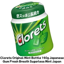 Clorets Original Mint Bottle 140g Japanese Gum Fresh Breath Sugarless Mint Japan