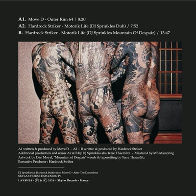 DJ Sprinkles & Hardrock Striker feat. Move D - SKYLAX HOUSE EXPLOSION IV (VINYL)