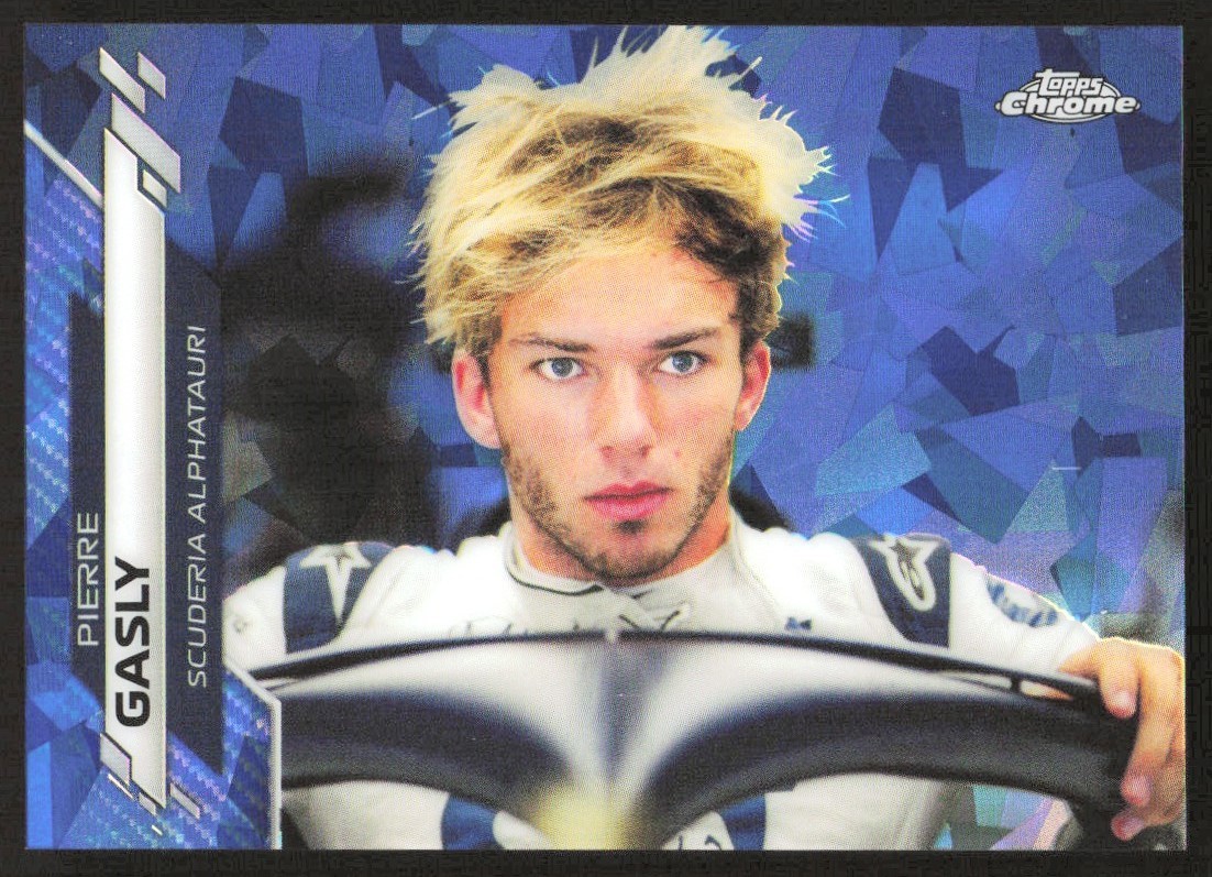 PIERRE GASLY 2020 TOPPS CHROME SAPPHIRE FORMULA 1 #184 SCUDERIA ALPHATAURI