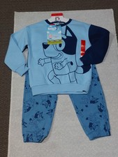 Bluey Pajama 3 Piece Set NWT Fleece Tee Long Short Sleeve Unisex 6 Pajamas