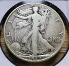 1939-D Liberty Walking Half Dollar - Actual Coin Shown - 90% Silver INV#245