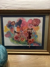 Anya Rumana Mixed Media Watercolor Mixed Media Art Work Framed “Venus Redux”