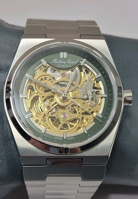 Mathey Tissot Zeus Skeleton 41mm H118CFAV 28 Jewels Automatic Men's Watch 