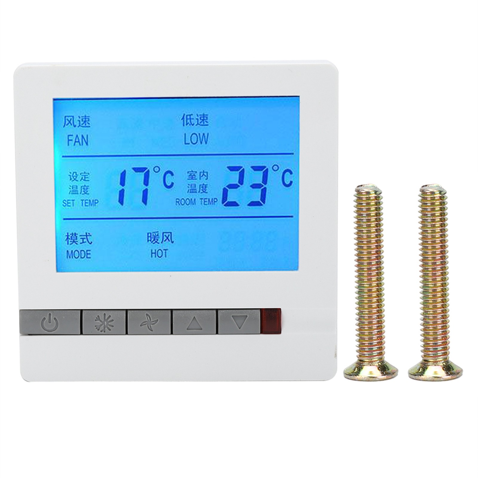 Digital Thermostat Intelligent Air Conditioner LCD Display Temperature