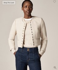 J CREW SIZE 00 Bridgette lady jacket in tweed CO255