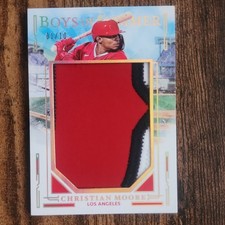 Panini Boys of Summer Christian Moore Jumbo Prospect Materials /10 Los Angeles