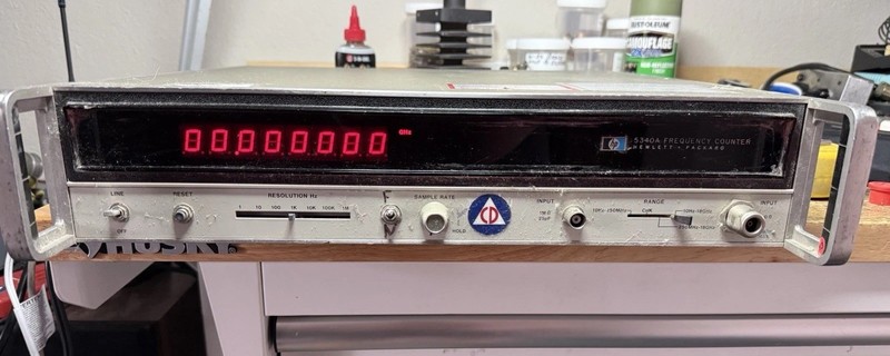 Hewlett Packard HP 5340A Frequency Counter, 10MHz To 18GHz. See description.
