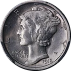 1918-S Mercury Dime PCGS MS64 Great Eye Appeal Nice Strike
