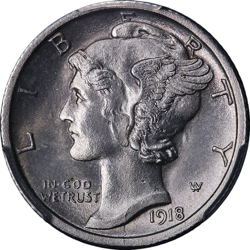 1918-S Mercury Dime PCGS MS64 Great Eye Appeal Nice Strike