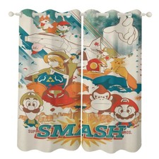 Size Custom Curtains Super Mario. 95 Personalised Bedroom Decor UV Protection