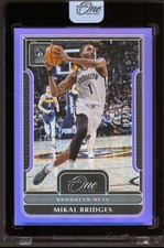 2022-23 Panini One and One Purple #9 Mikal Bridges 07 /25 Nets