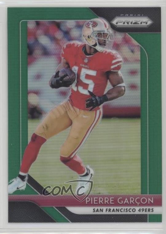 2018 Panini Prizm Green Prizm Pierre Garcon #28 fm0