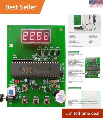 DIY Soldering Practice Kits DS18B20 Temperature Sensor Module DIY Electronic ...