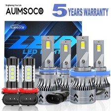 For Honda CR-V 2015-2025 Low+High LED Headlight Fog Light Bulbs 600% Brightness