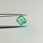 0.58 Ct Natural Zambian Green Emerald Unique Luster Square Octagon Cut - G- 167 — photo 1
