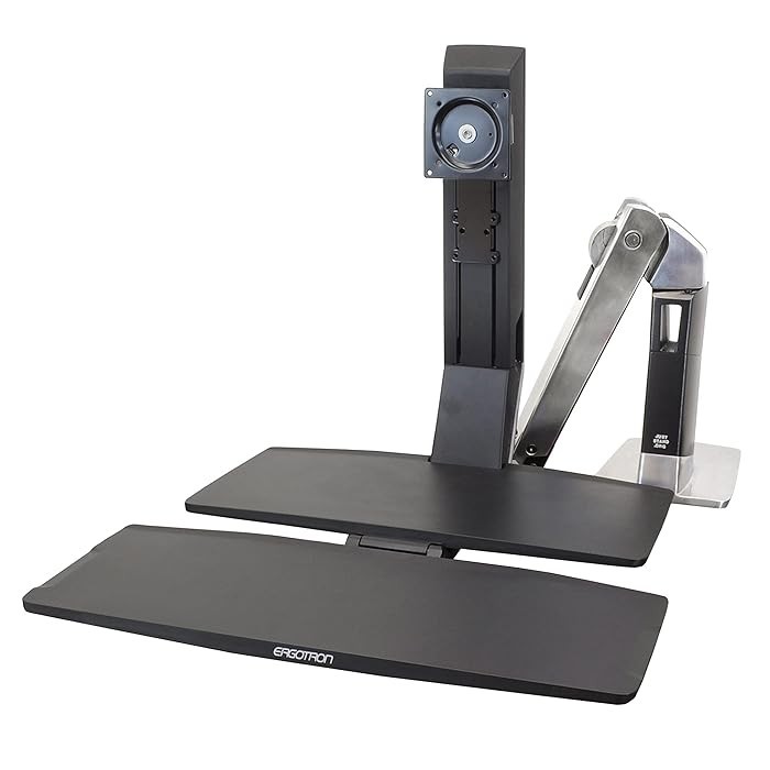 Ergotron WorkFit-A Single LD workstation w/Suspended keyboard NIB