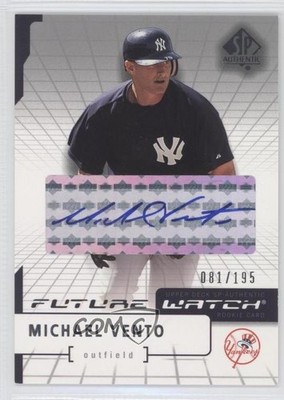 2004 SP Authentic Future Watch Silver 81/195 Mike Vento #188 Rookie Auto RC 0x5