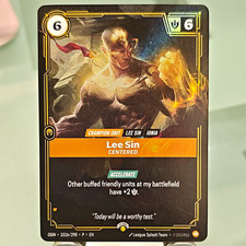 Lee Sin Centered Promo - 151b/298 -Riftbound ORG - NM — live eBay listing