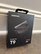 Samsung - T9 Portable SSD 2TB, Up to 2,000MB/s, USB 3.2 Gen2 - Black NEW SEALED