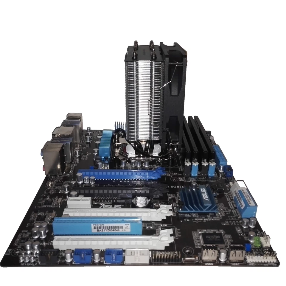 BUNDLE ASUS P8B WS CORE i7 3770K 32GB RAM DISSIPATORE I/O-SHIELD USB3 DVI - Immagine 2 di 3