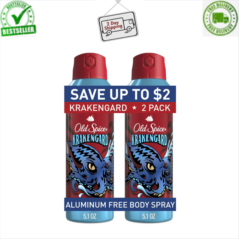 For Men, Krakengard, 2 Pack, 5.1 Oz Each