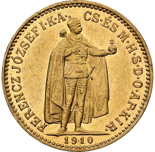 Hungary - 1910-KB Franz Josef I - 10 Korona - NGC MS61 - REFLECTIVE SURFACES