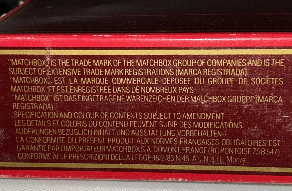 MATCHBOX Y-22 1930 MODEL A FORD VAN POSTES CANADA POST 1984 VTG - Image 3 of 4