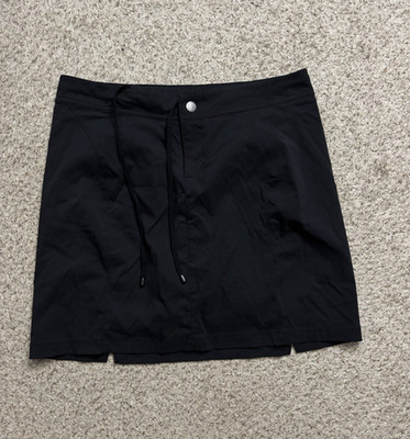 Columbia Skort Womens Size 8 Black Three Rock Skort Omnishield Lined Activewear