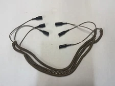 Invisio AJ-107 AP-136 VIC-3 Adaptor Coiled Com Cable Tan INV15521