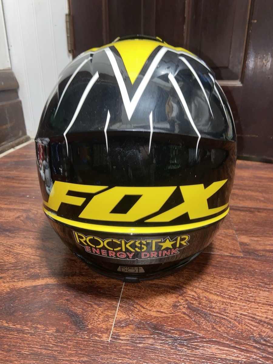 RockStar Energy Drink Fox Motocross MX Helmet Size L Without