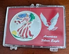 1999 Painted Walking Liberty American Silver Eagle .999.