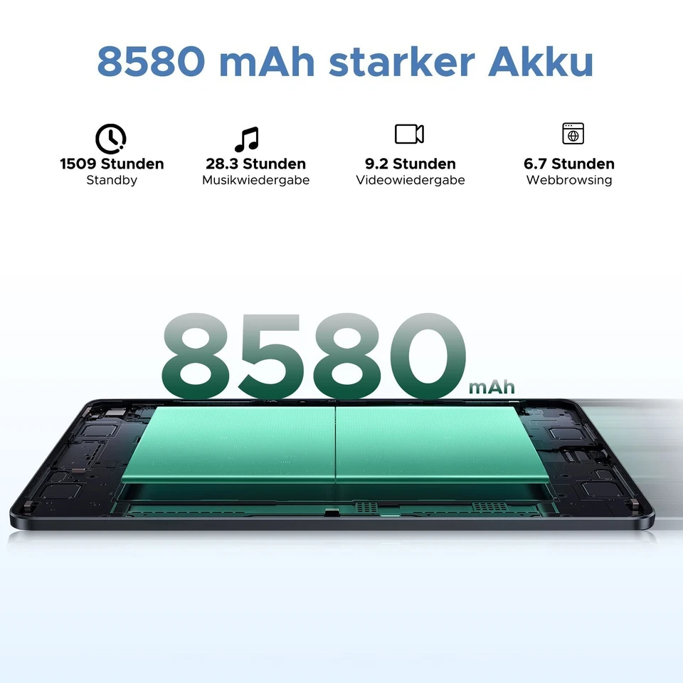 DOOGEE U11Pro Android 16 Tablet 11Zoll Gemini AI 30GB +256GB 8580mAh Widevine L1 - Imagen 4 de 4