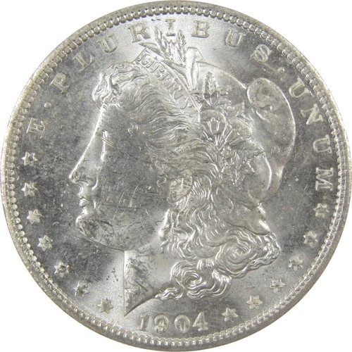 1904 O Morgan Silver Dollar Uncirculated Mint State $1 Coin SKU:I23520