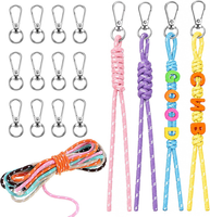 12 StüCk Bunte Paracord SchlüSselanhäNger Mit Karabiner