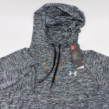NEW Under Armour Womens XL HeatGear Loose Performance Hoodie Gray Heathered