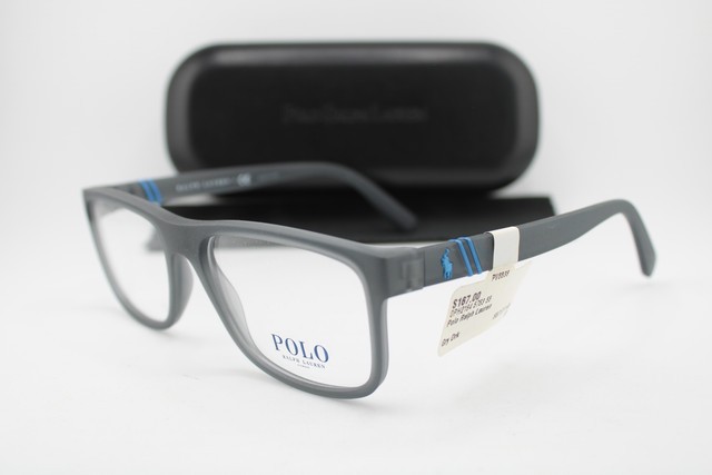 NEW POLO RALPH LAUREN PH 2184 5763 MATTE GREY BLUE AUTHENTIC