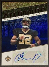 2018 Absolute Standout Signatures Spectrum Blue Auto Marcus Davenport RC Rookie