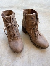 Crown Vintage Size 8 Ankle Boots Lace Up / Tan