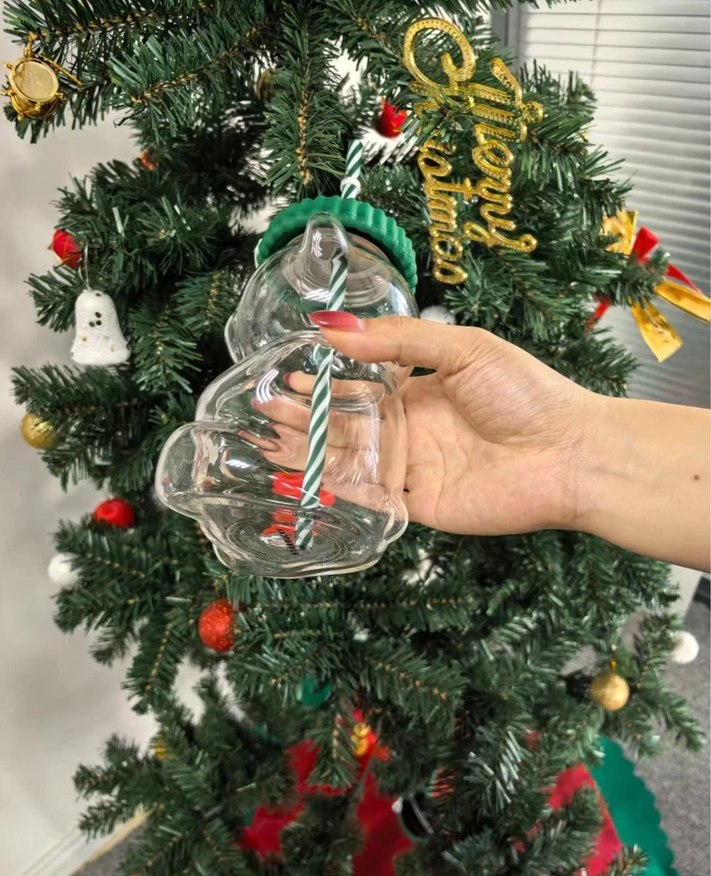 591 ml Starbucks Barista Bear Cup Limited Edition Glass Cup Xmas gift  2026 - Image 3 of 4