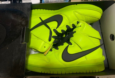 Nike AMBUSH Dunk High Flash Lime Black CU7544-300 Limited Edition Sneaker