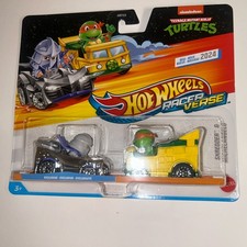 2024 Hot Wheels Racer Verse Exclusive Shredder  Michaelangelo Ninja Turtles New