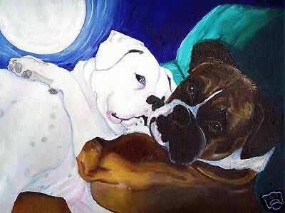 12x16 BUSTED BOXERSHORTS Hund Kunstdruck Gemälde von VERN - Bild 1 von 1