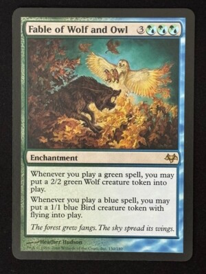1x MTG Fable of Wolf and Owl - Eventide (EVE) #150 - Magic the Gathering