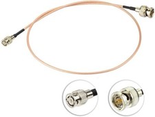 3G SDI Cable Mini BNC Male to BNC Male 75 Ohm RG179 Coaxial Cable Low Loss 60cm