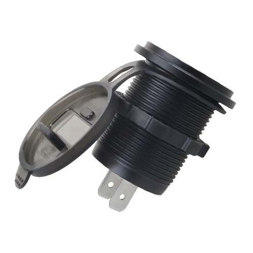 12V QC3.0 Dual USB Car Fast Charger Socket Power Outlet LED Voltmeter Waterproof - 第 3/28 張圖片
