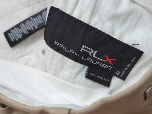 RLX Ralph Lauren Shorts Mens 38 Beige Performance Stretch Golf Activewear Chino - Picture 2 of 8
