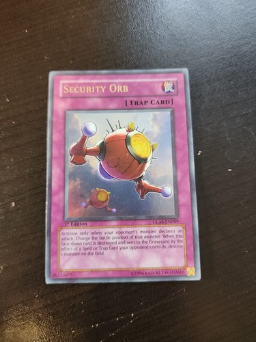YUGIOH 1st EDITION GLAS-EN089 SECURITY ORB ULTRA RARE NEAR MINT y13  - Picture 1 of 2
