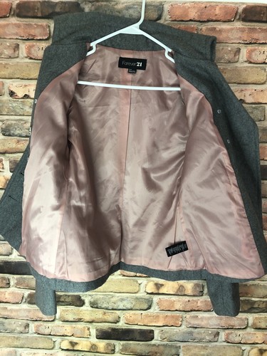 Abrigos Forever 21 Pea para mujer talla S/p gris - Imagen 3 de 5