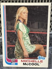 2007 Topps Heritage Michelle McCool WWE Wrestling Card #60 1982 Hot Diva WWF
